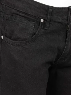 Wam Denim Jeans|Advent Stretch Slim Fit Black Jeans