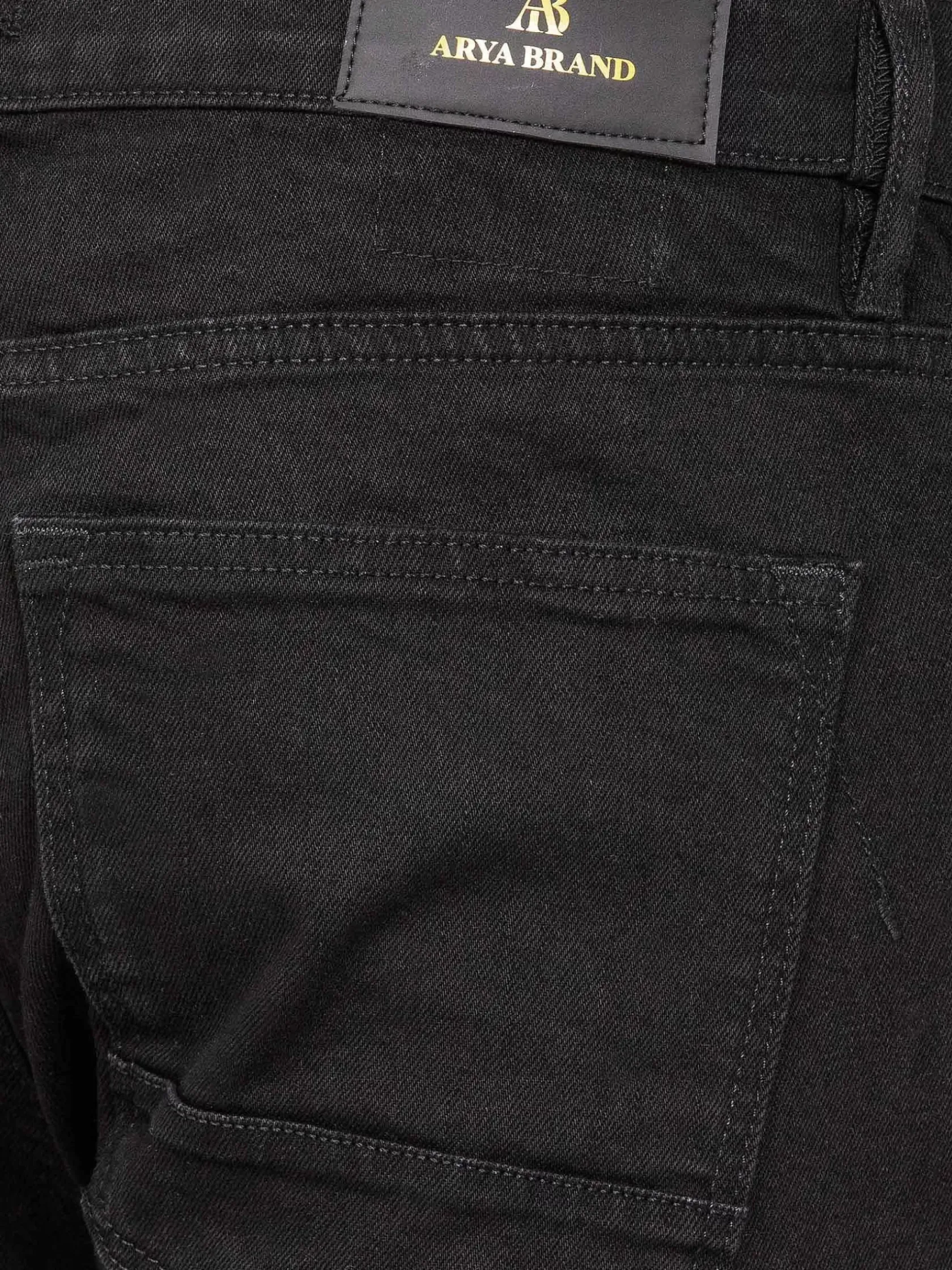 Wam Denim Jeans|Advent Stretch Slim Fit Black Jeans