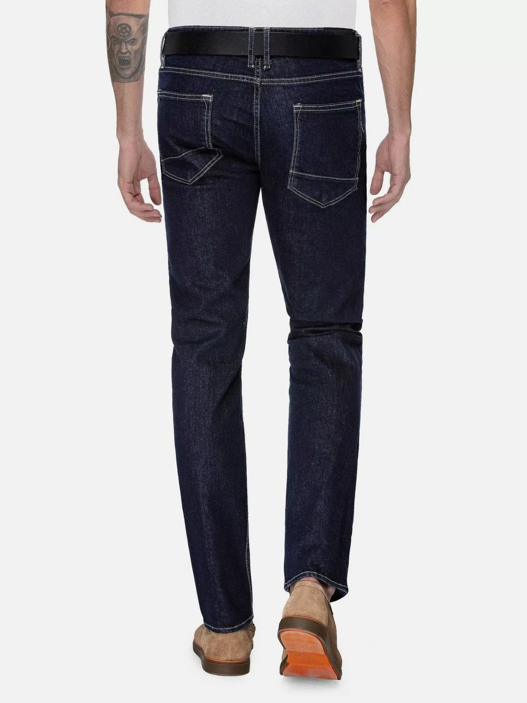 Wam Denim Jeans|Agrican Slim Fit Dark Navy Jeans