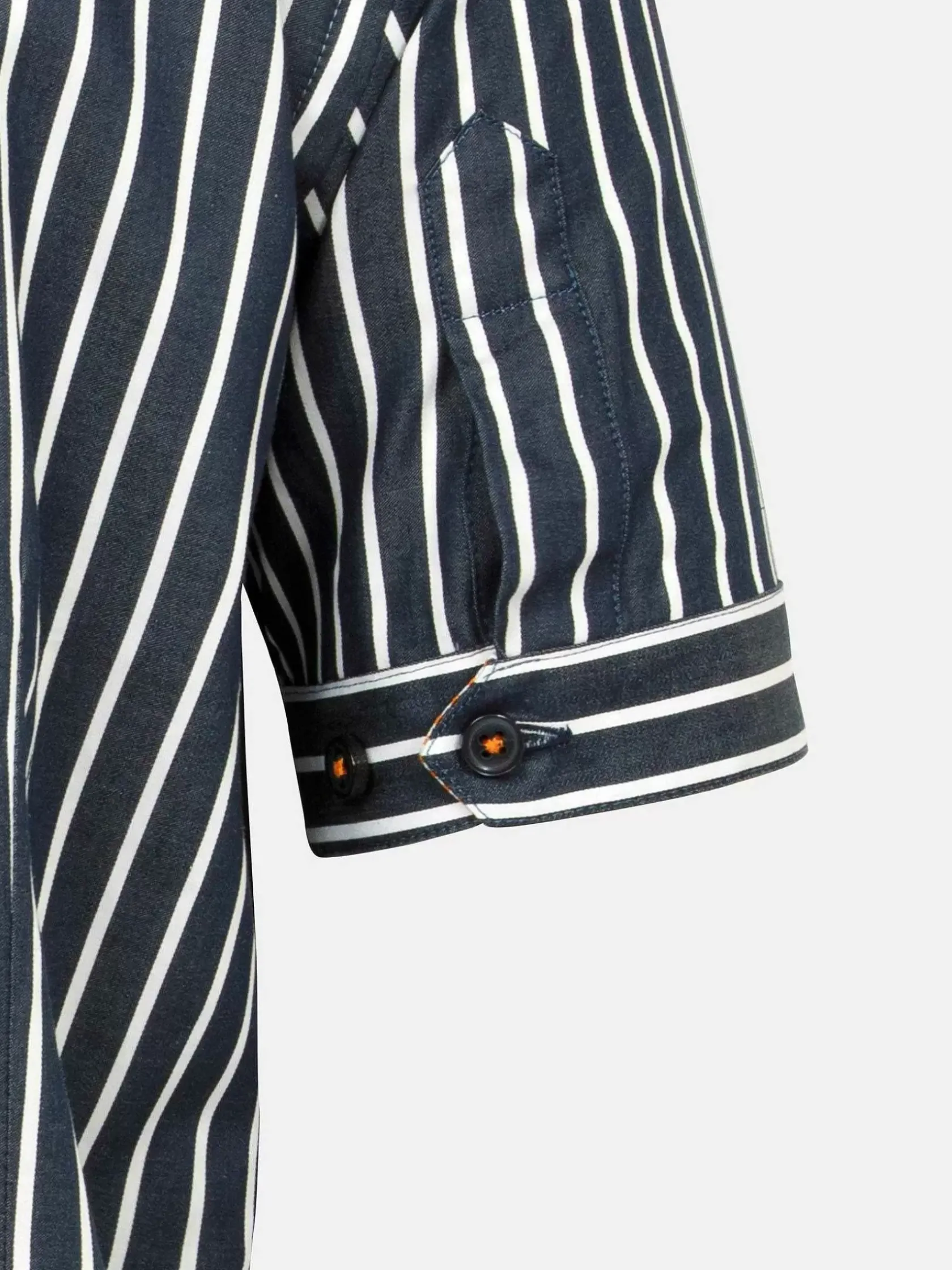 Wam Denim Overhemd Korte Mouwen|Aire Navy Overhemd Korte Mouw