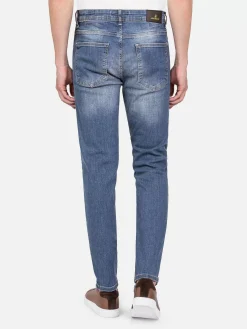 Wam Denim Jeans|Albaric Faded Slim Fit Light Navy Jeans