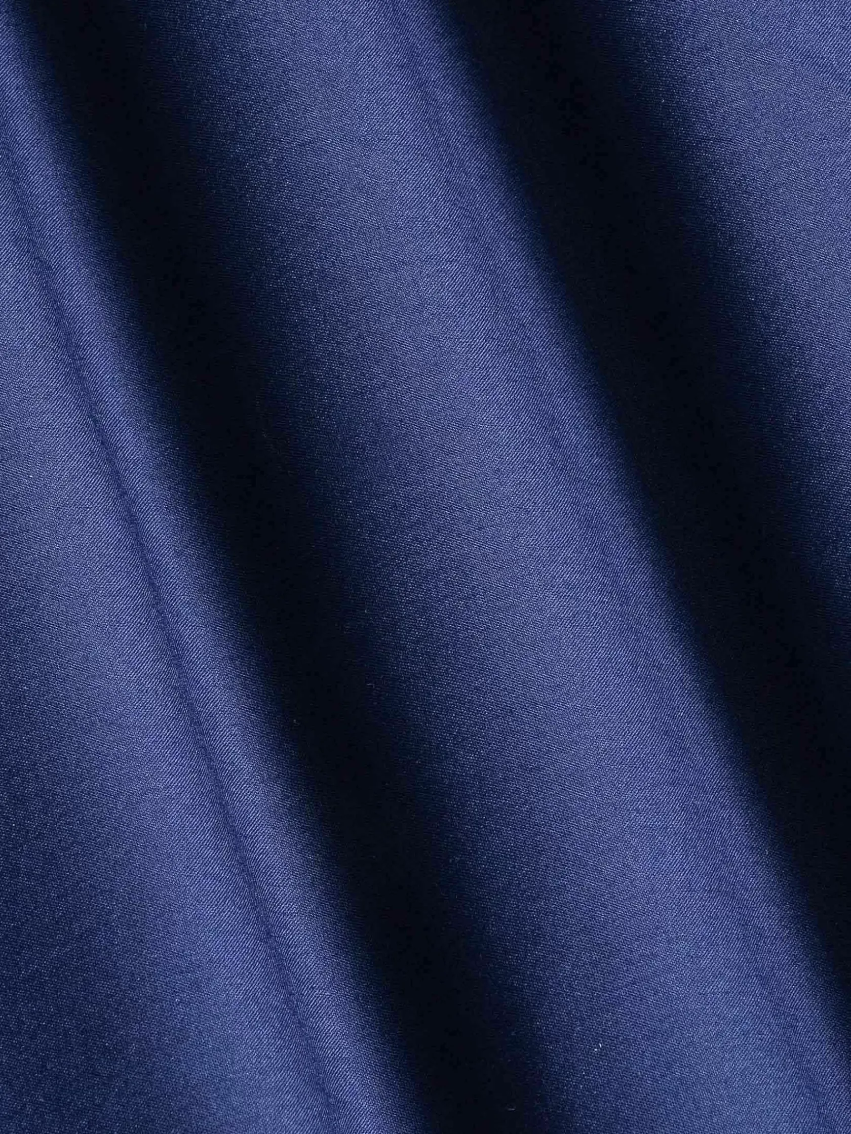 Wam Denim Overhemd Lange Mouwen|Ales Solid Structured Navy Overhemd Lange Mouw