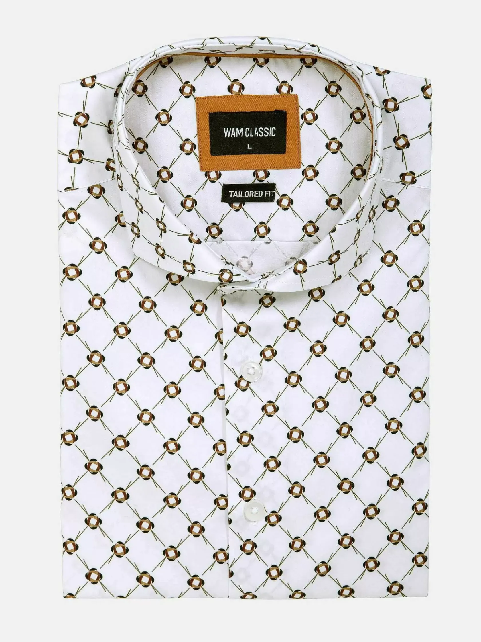 Wam Denim Overhemd Lange Mouwen|Alicante White Floral Print Overhemd Lange Mouw