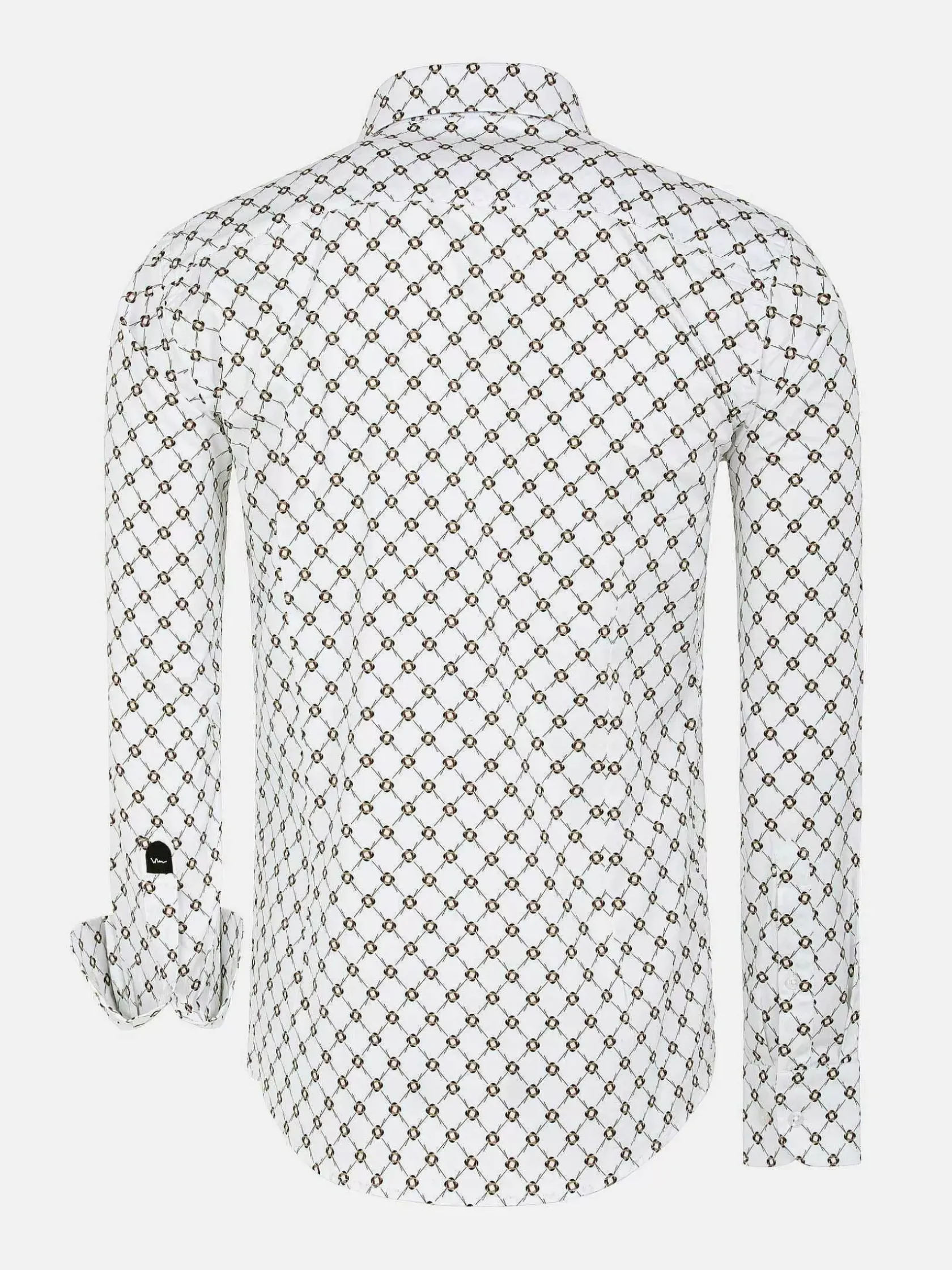Wam Denim Overhemd Lange Mouwen|Alicante White Floral Print Overhemd Lange Mouw