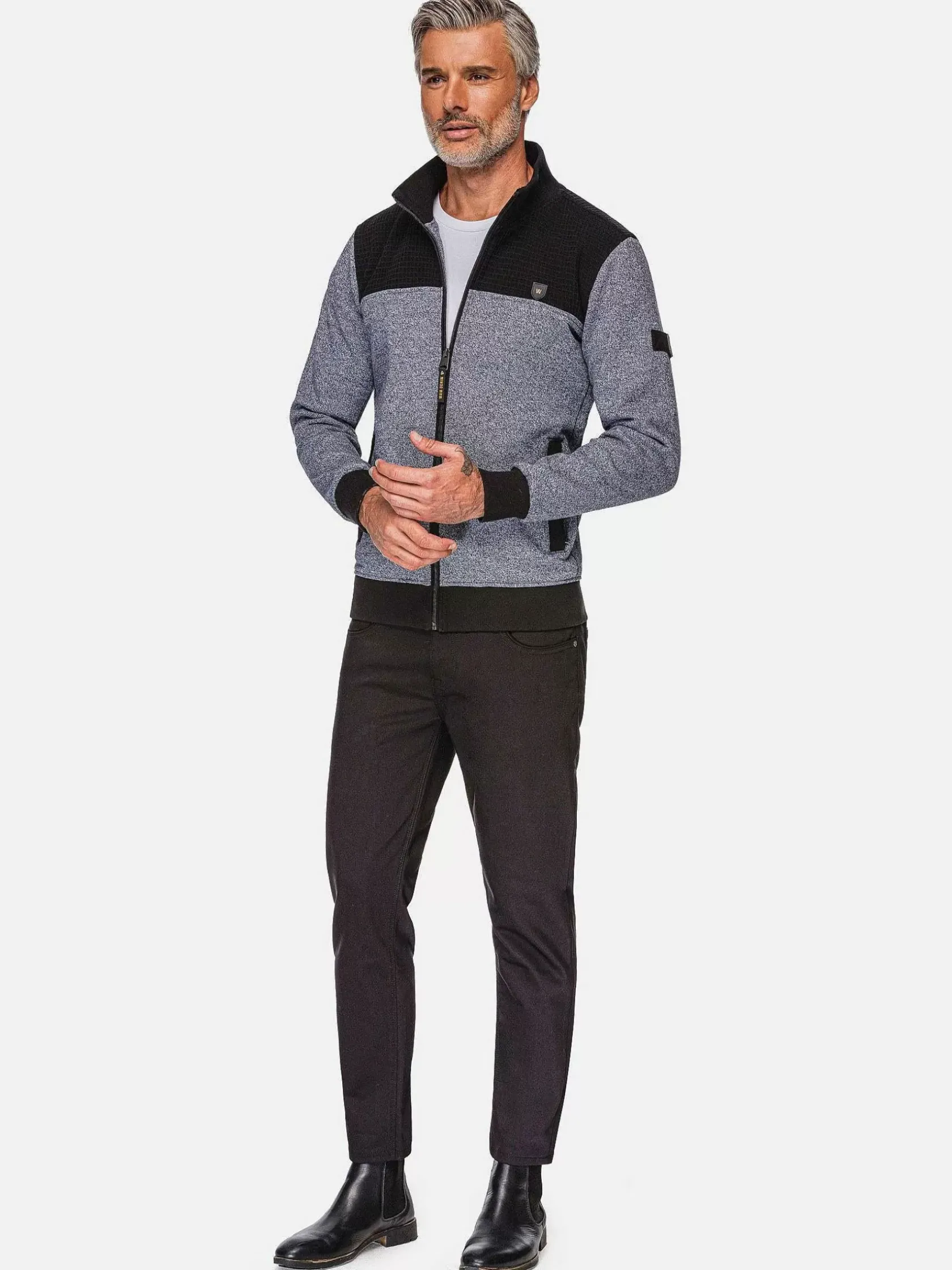 Wam Denim Vesten|Altena Turtle Nick Vesten Grey