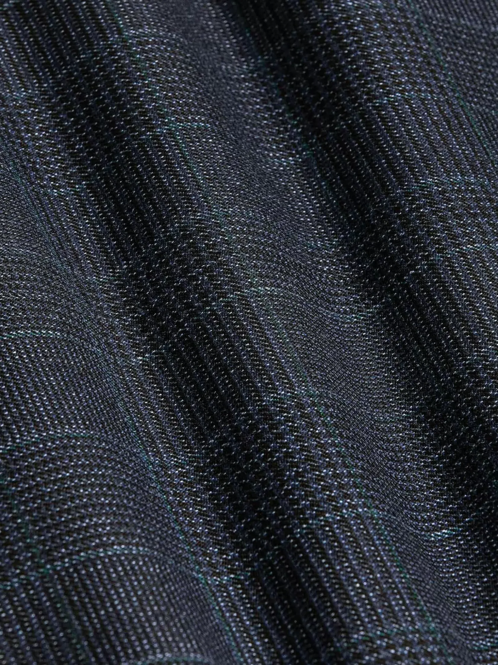 Wam Denim Colberts|Amalfi Glen Check Wide Lapel Navy Suit Colbert