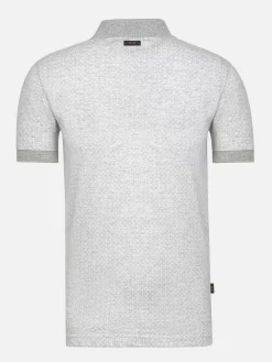 Wam Denim Polo'S|Aney Dynamic Texture Grey Polo