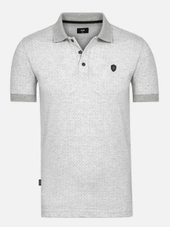 Wam Denim Polo'S|Aney Dynamic Texture Grey Polo