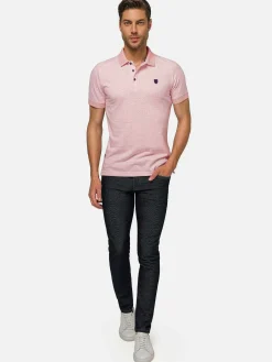 Wam Denim Polo'S|Aney Dynamic Texture Pink Polo
