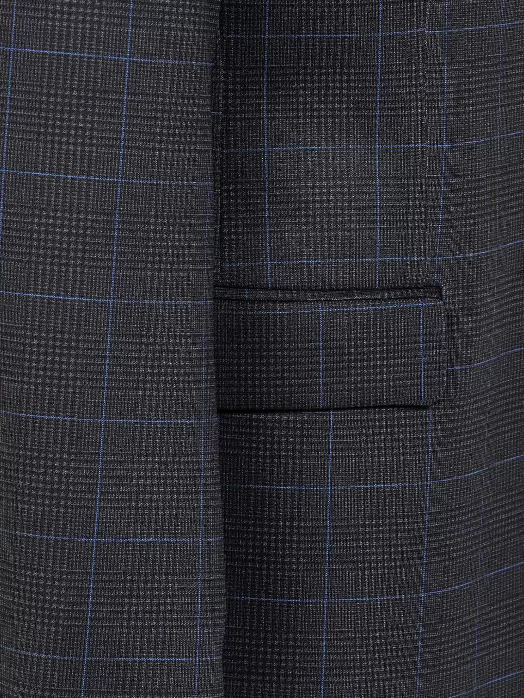 Wam Denim Colberts|Archer Checkered Indigo Navy Colbert