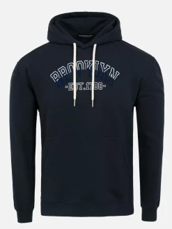 Wam Denim Sweaters|Arlo Stretched Navy Hoodie Shorts Set