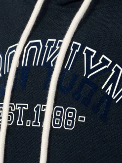 Wam Denim Sweaters|Arlo Stretched Navy Hoodie Shorts Set