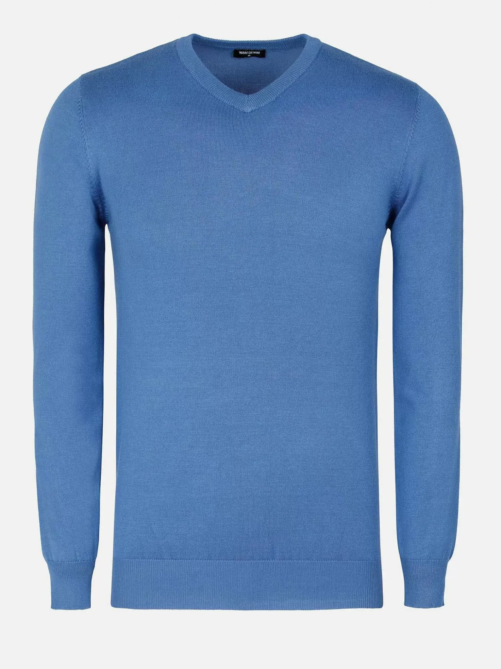 Wam Denim Sweaters|Athens V-Neck Royal Blue Sweater