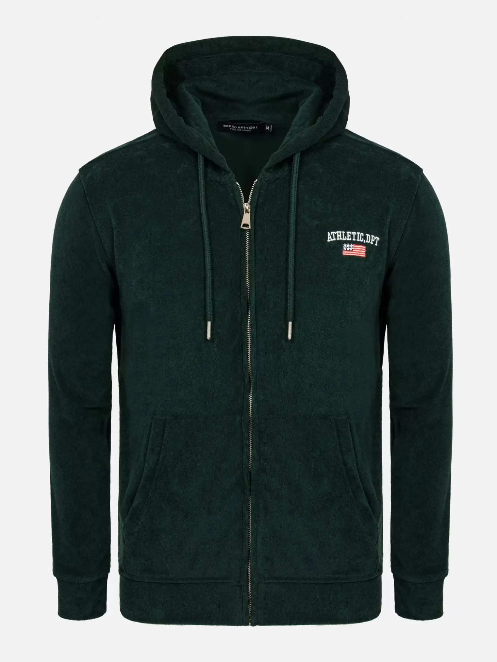 Wam Denim Sweaters|Avery Full Zipped Green Hoodie Shorts Set