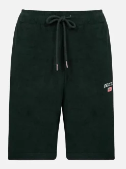 Wam Denim Sweaters|Avery Full Zipped Green Hoodie Shorts Set