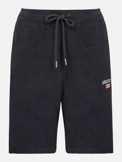 Wam Denim Sweaters|Avery Stretched Navy Hoodie Shorts Set