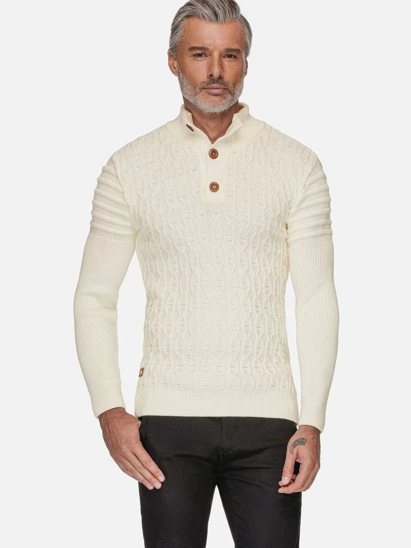 Wam Denim Truien|Avon Off White Pattern Truien