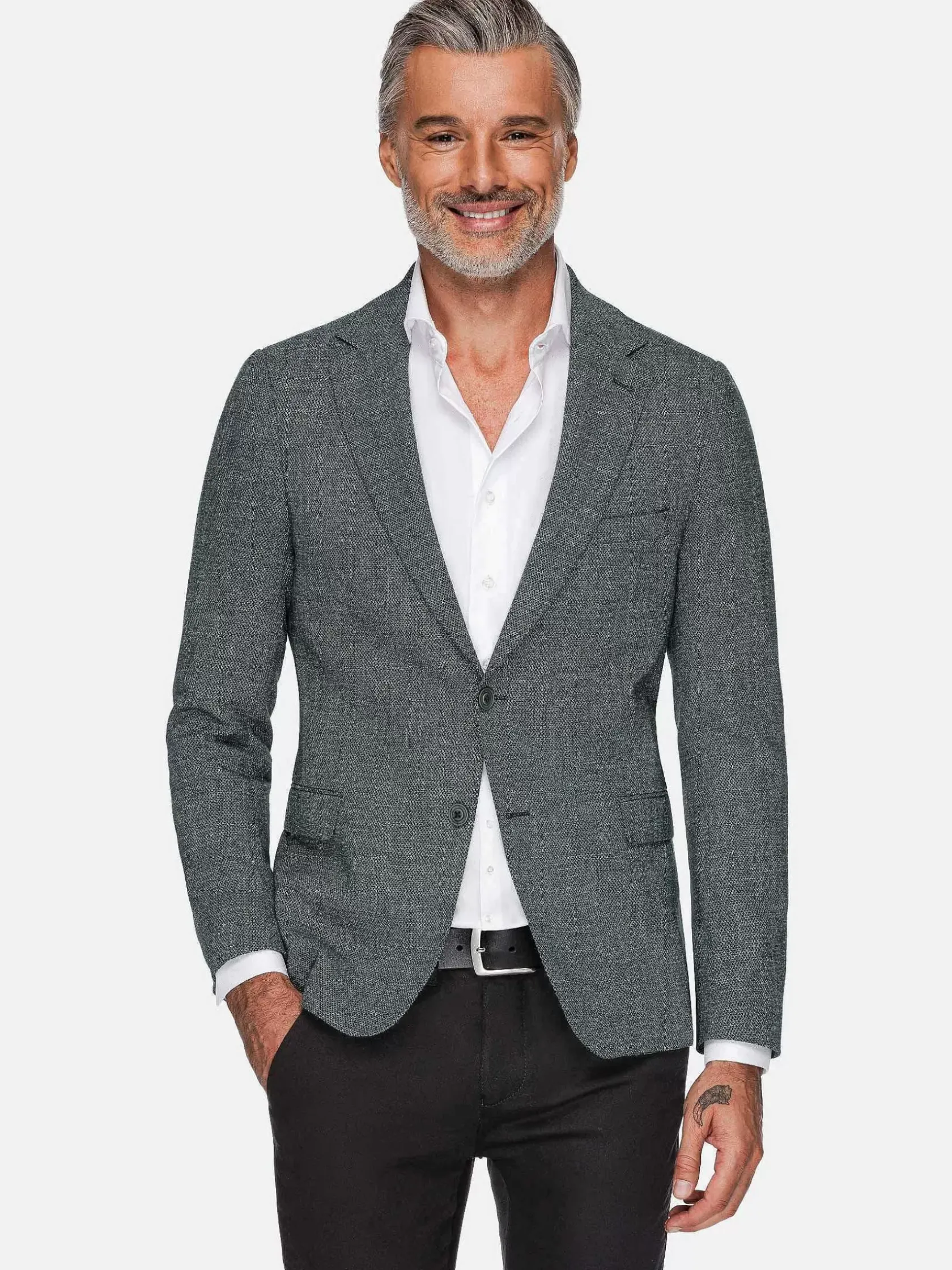 Wam Denim Colberts|Balboa Textured Green Colbert