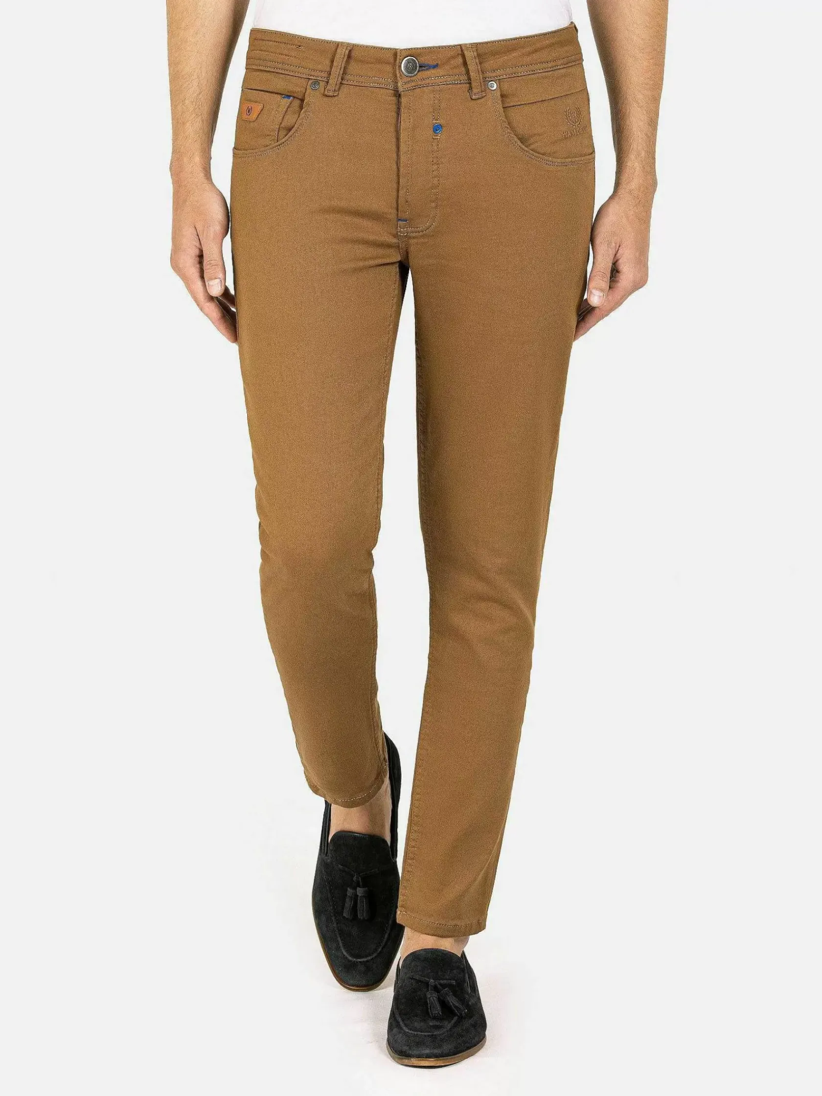 Wam Denim Jeans|Barukh Slim Fit Beige Jeans