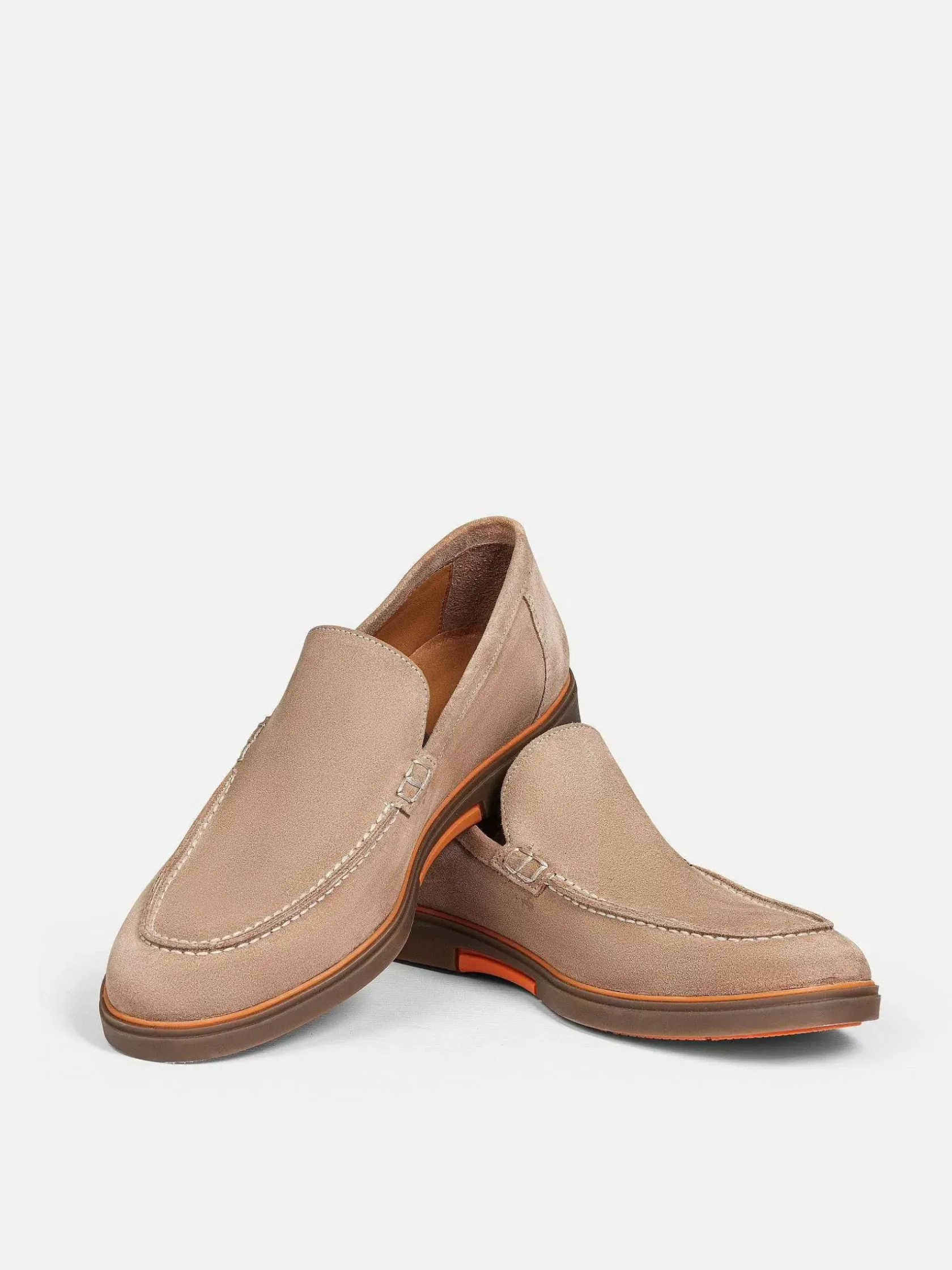 Wam Denim Schoenen|Beige Suede Loafer Schoenen
