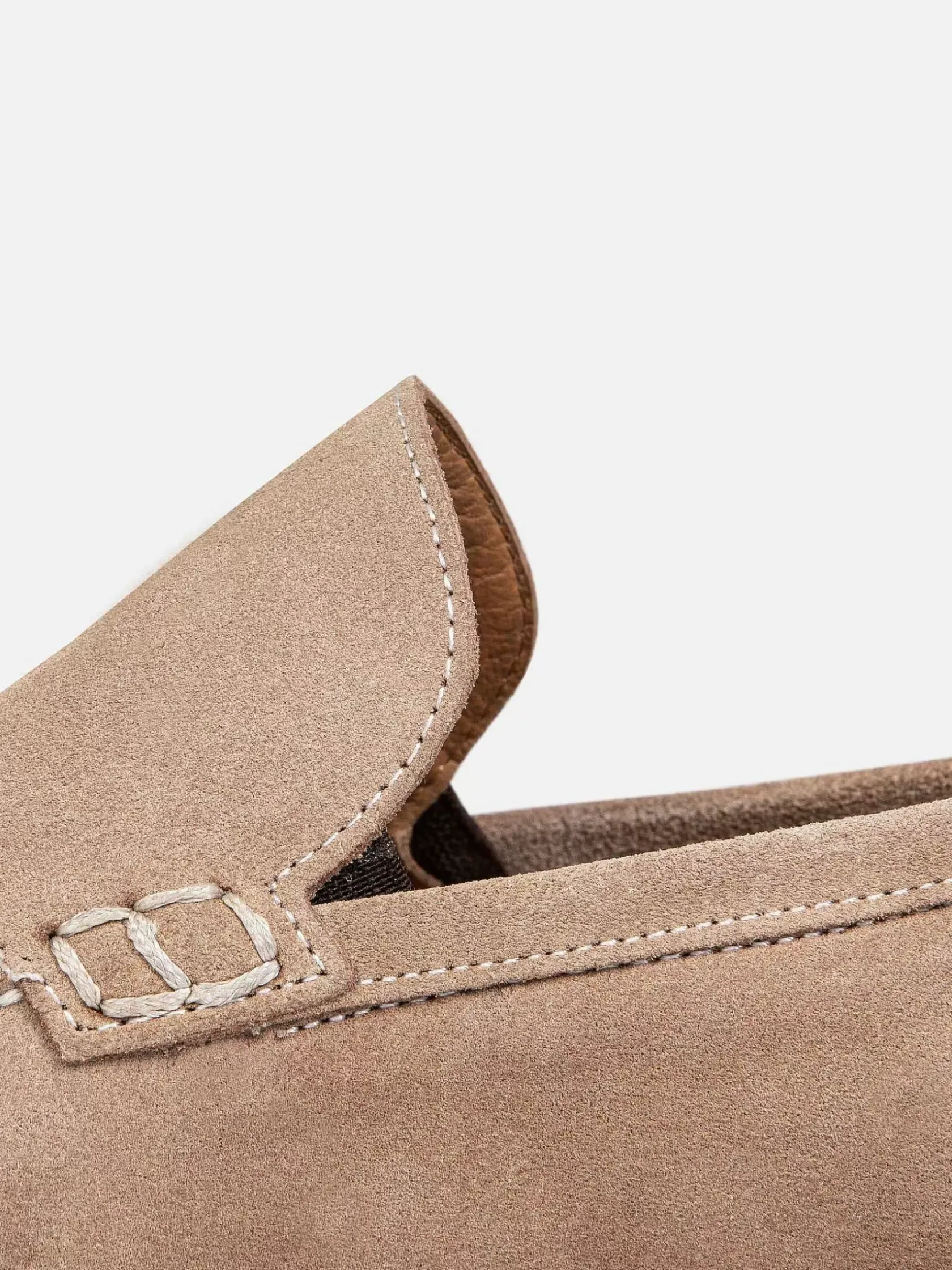Wam Denim Schoenen|Beige Suede Loafer Schoenen