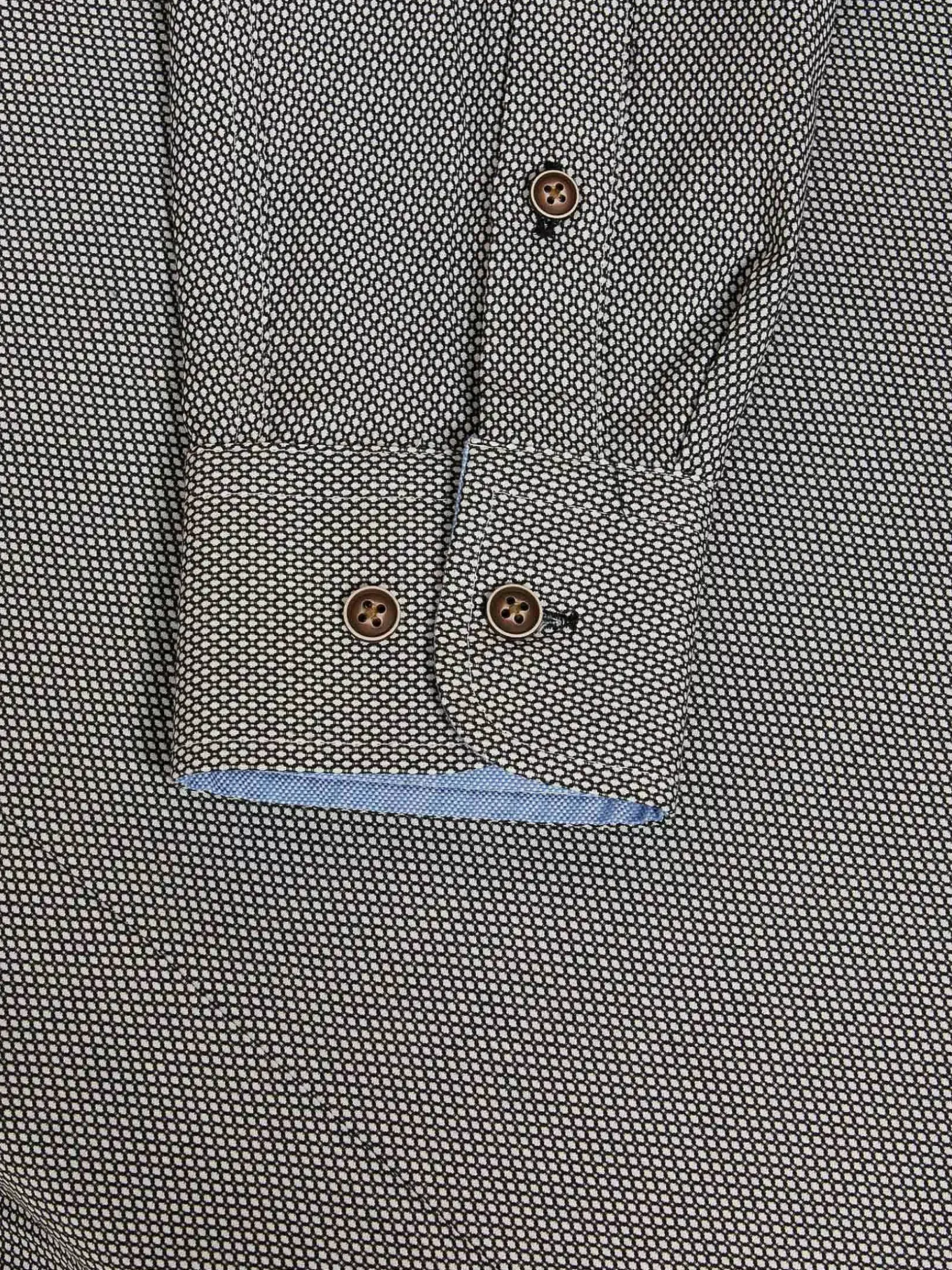Wam Denim Overhemd Lange Mouwen|Bentley Regular Fit Anthracite Overhemd