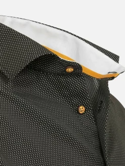 Wam Denim Overhemd Lange Mouwen|Bentley Regular Fit Black Overhemd