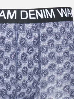 Wam Denim Boxershorts|Boxer 73006 Mabou Grey Dark Red