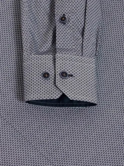 Wam Denim Overhemd Lange Mouwen|Braxton Regular Fit Grey Overhemd