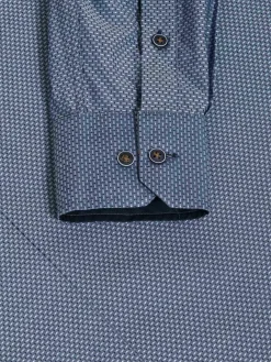 Wam Denim Overhemd Lange Mouwen|Braxton Regular Fit Light Navy Overhemd
