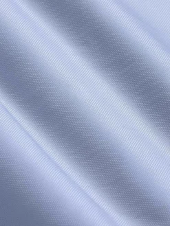 Wam Denim Overhemd Lange Mouwen|Burgos Solid Blue Overhemd Longe Mouw