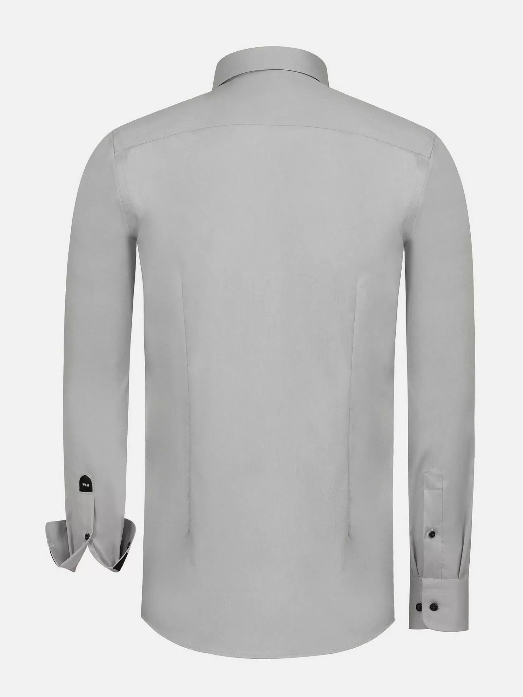 Wam Denim Overhemd Lange Mouwen|Caesar Light Grey Shirt Caesar Light Grey Overhemd