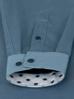 Wam Denim Overhemd Lange Mouwen|Caesar Light Indigo Overhemd