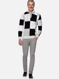 Wam Denim Truien|Cambridge Pattern Black White Truien