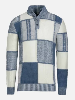 Wam Denim Truien|Cambridge Pattern Blue White Truien