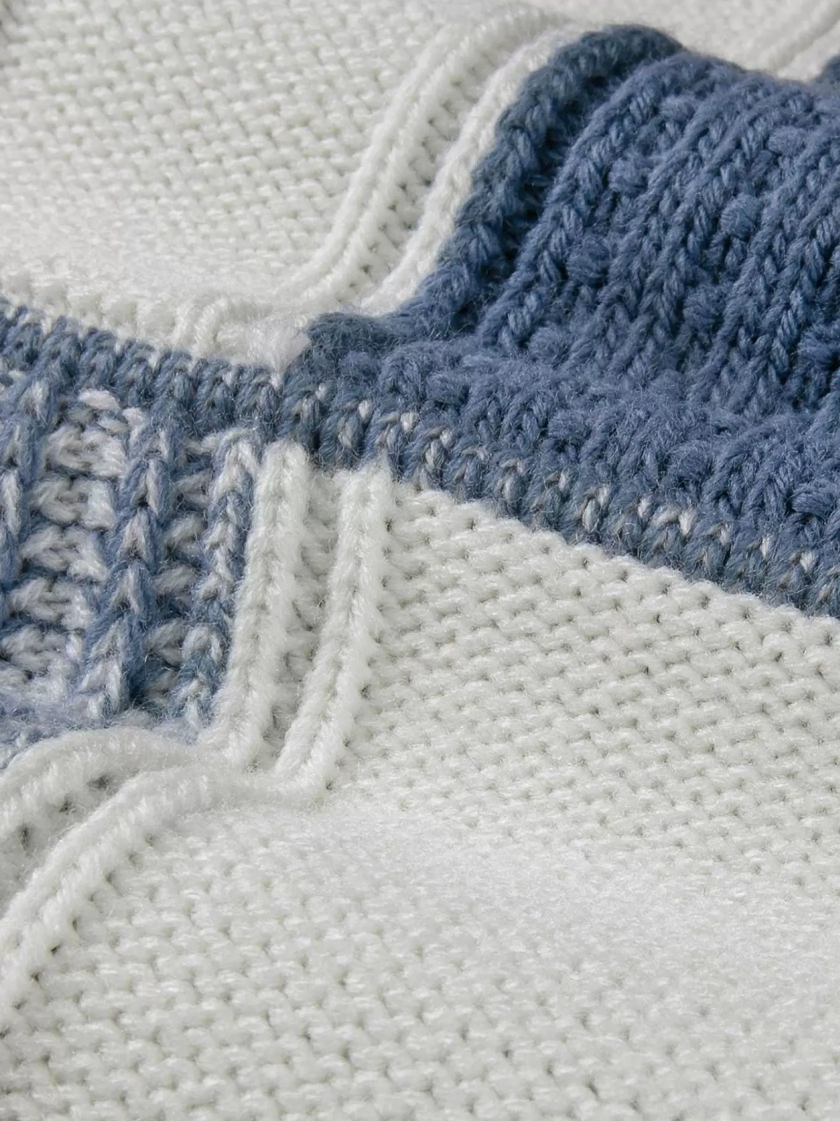 Wam Denim Truien|Cambridge Pattern Blue White Truien
