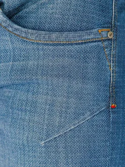 Wam Denim Jeans|Carinal Mini Check Slim Fit Navy Jeans