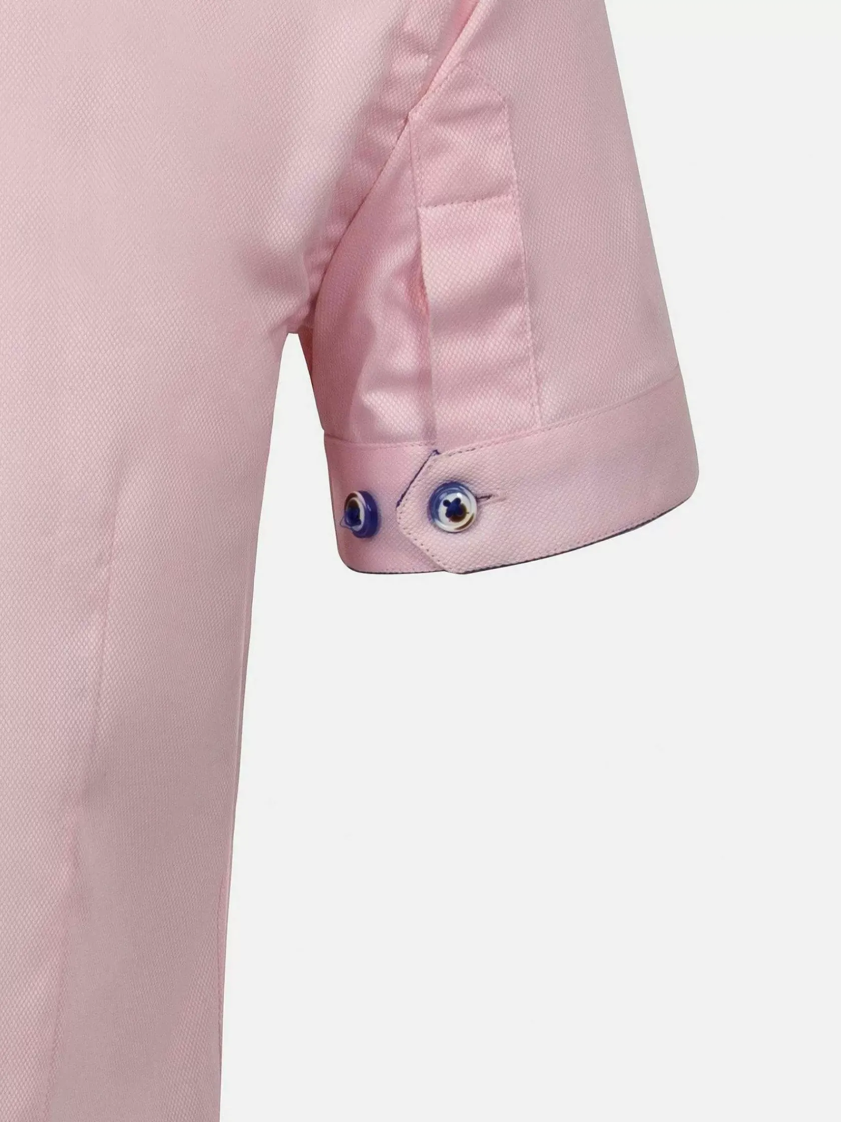Wam Denim Overhemd Korte Mouwen|Cassiues Tailored Fit Pink Overhemd