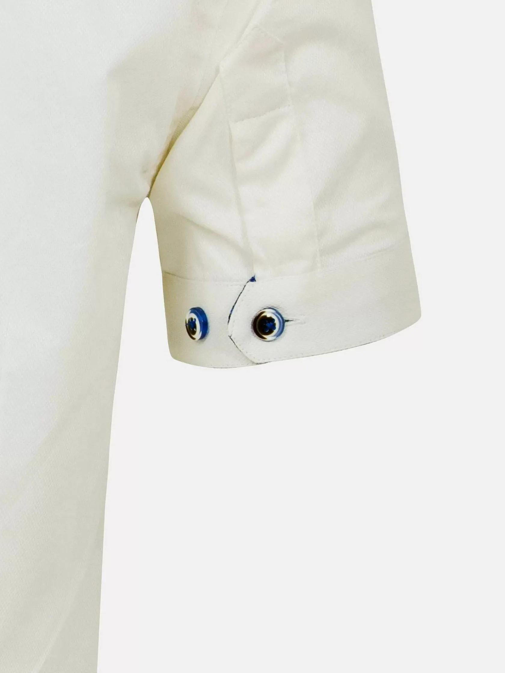 Wam Denim Overhemd Korte Mouwen|Cassiues Tailored Fit White Overhemd
