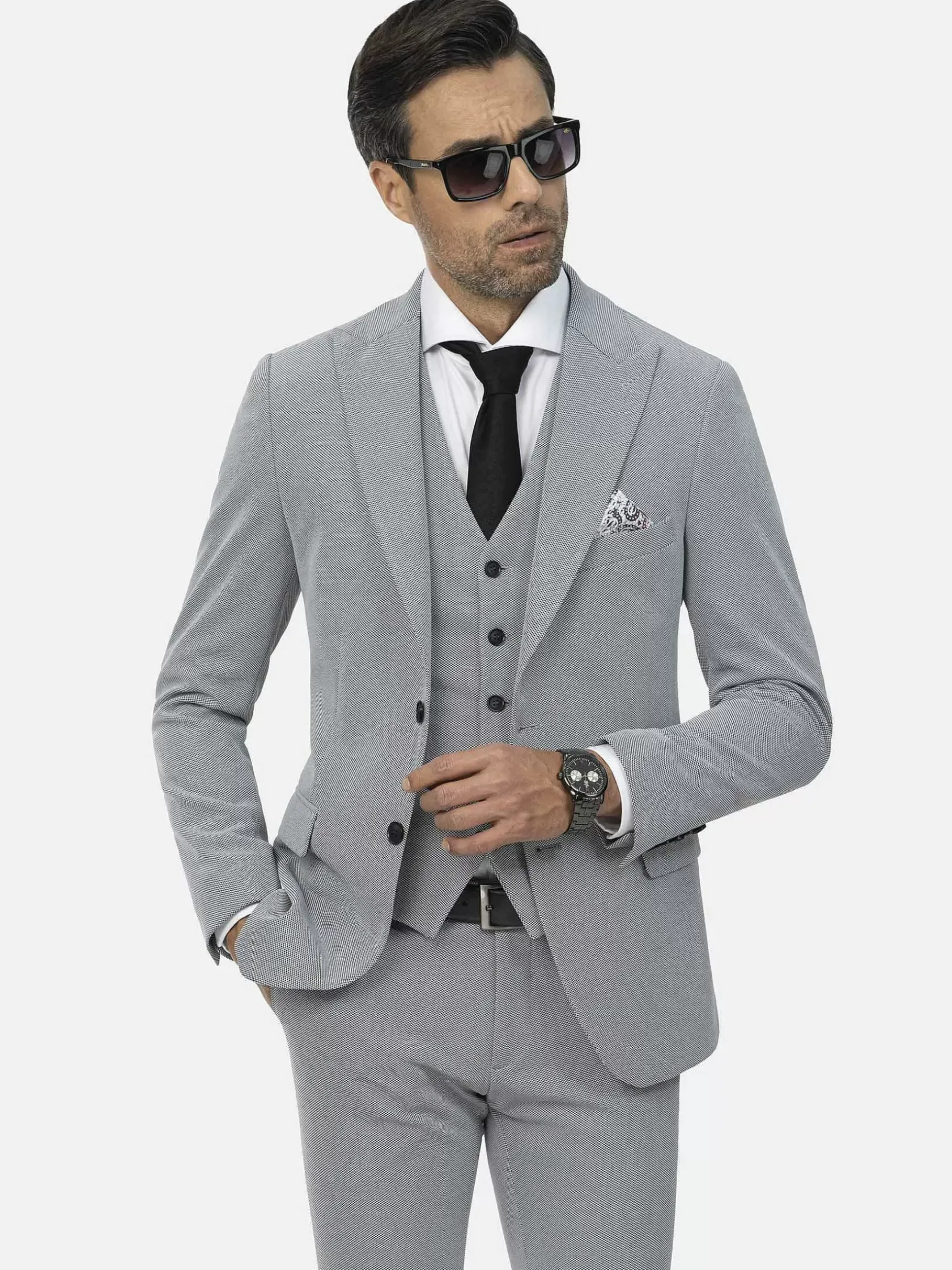 Wam Denim Colberts|Colbert 70067 Nolan Grey