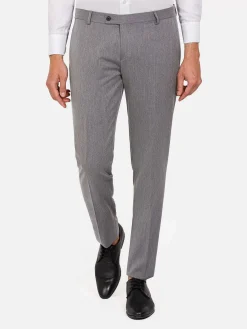 Wam Denim Pantalons|Comfort Slim Fit Grey Pantalon