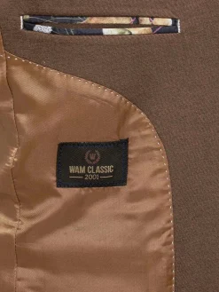 Wam Denim Colberts|Crouse Wide Lapel Brown Colbert