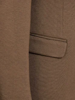 Wam Denim Colberts|Crouse Wide Lapel Brown Colbert