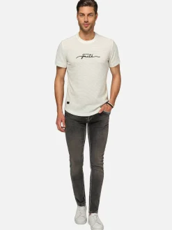 Wam Denim T-Shirts|Dambas Signature Crew Neck T-Shirt Off White