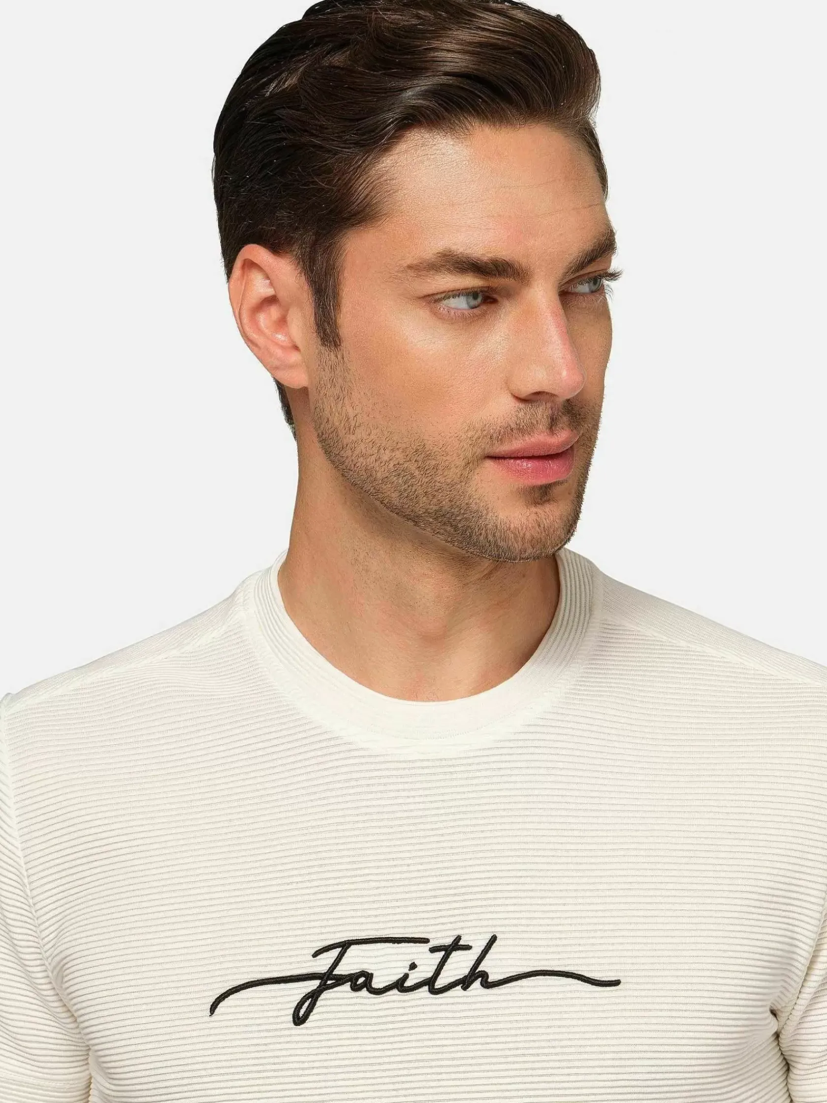 Wam Denim T-Shirts|Dambas Signature Crew Neck T-Shirt Off White