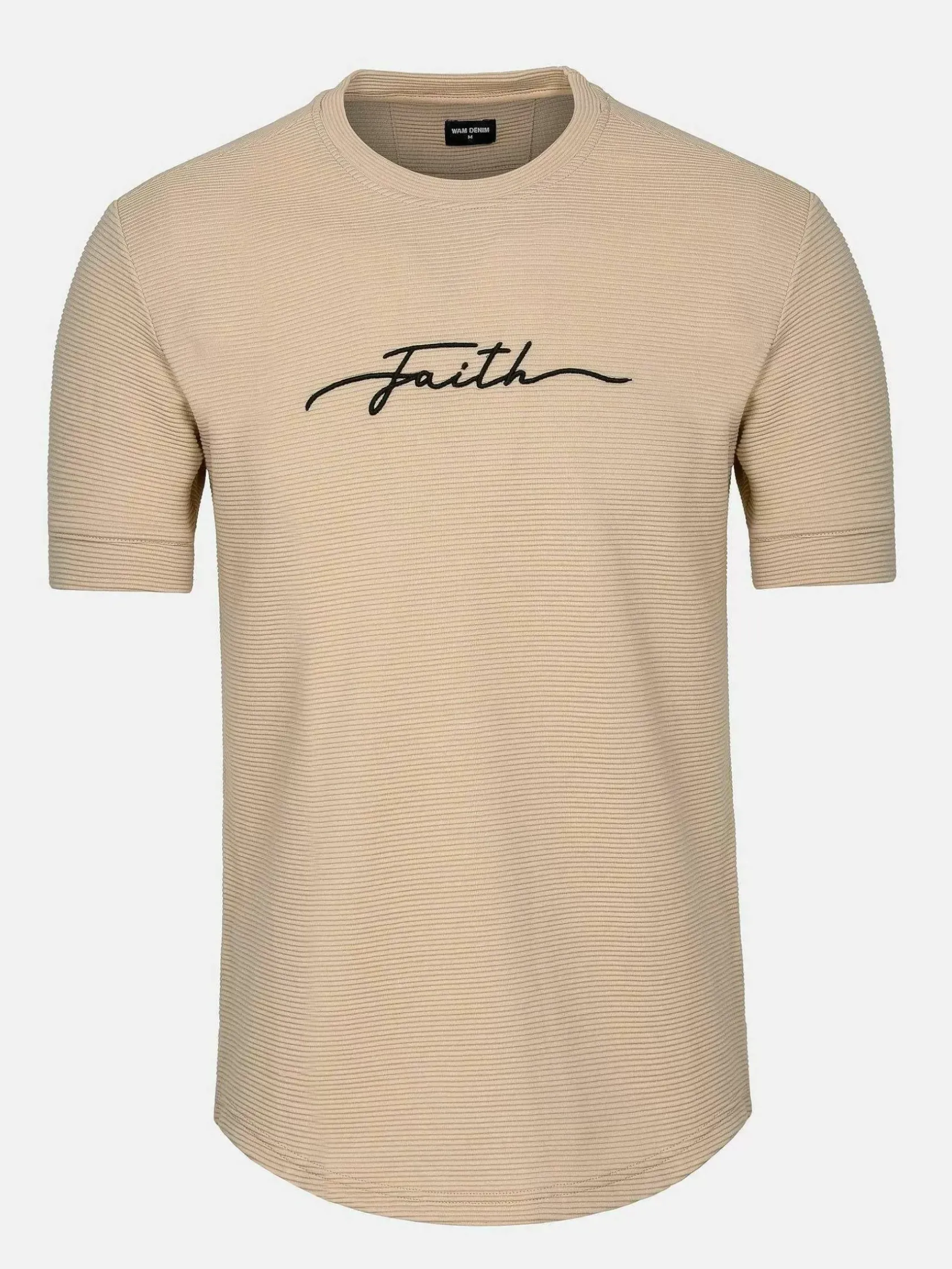 Wam Denim T-Shirts|Dambas Signature Crew Neck T-Shirt Beige