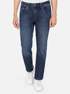 Wam Denim Jeans|Dickinson Tailored Fit Navy Jeans