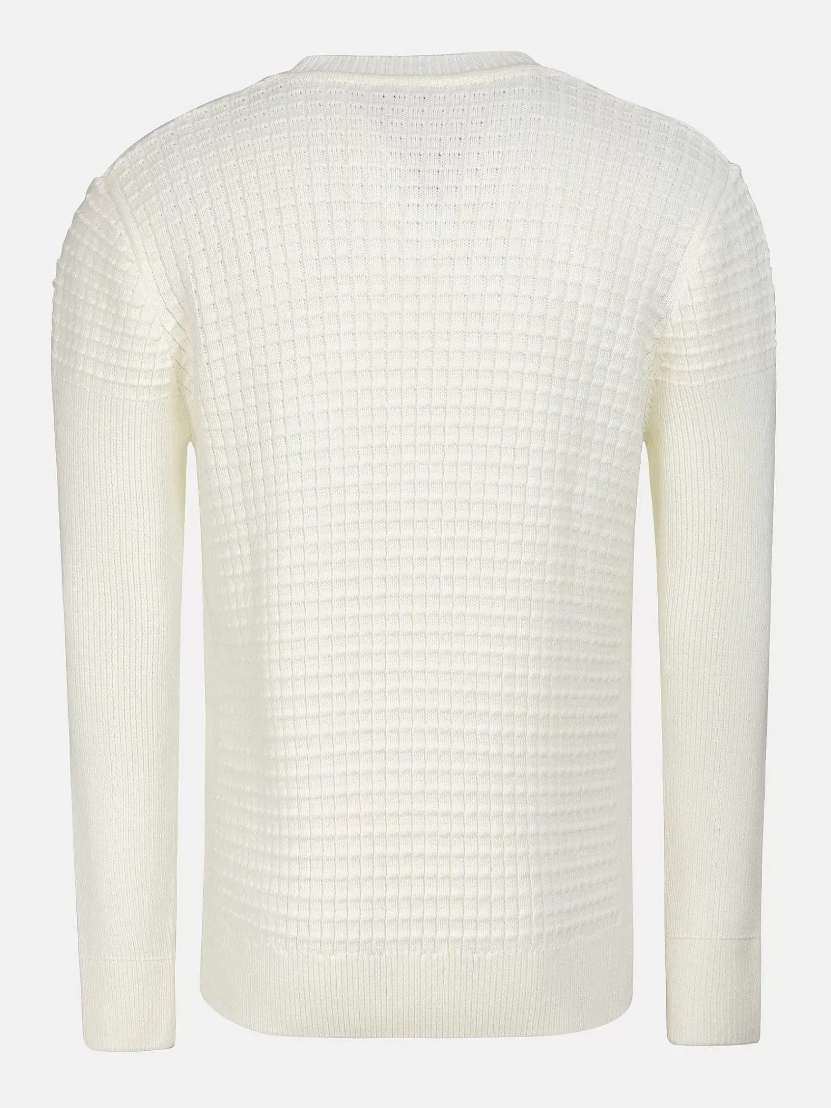 Wam Denim Truien|Dover Slim Fit V-Neck Off-White Truien