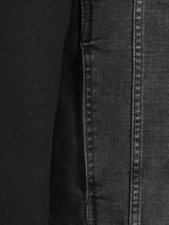 Wam Denim Vesten|Echten Slim Fit Hoodie Black Vesten