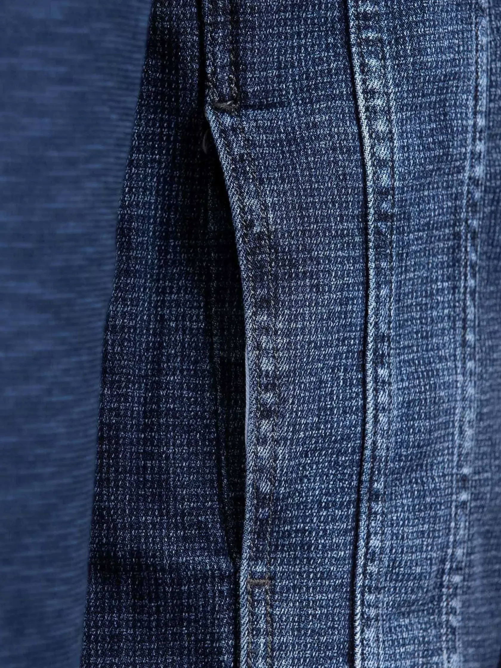 Wam Denim Vesten|Echten Slim Fit Hoodie Navy Vesten